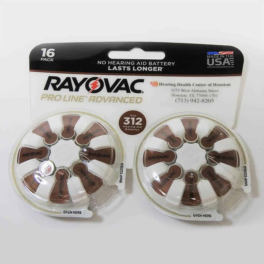 Rayovac Hearing Aid Batteries 312