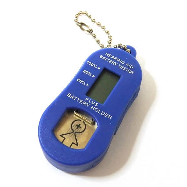 Blue Hearing Aid Battery Tester